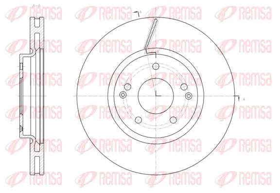 61663.10 REMSA Тормозной диск (фото 1)