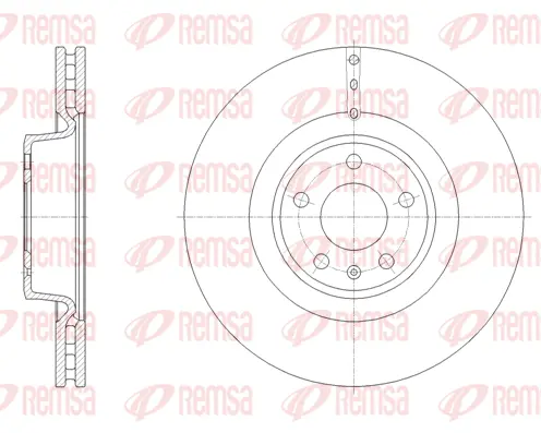 61670.10 REMSA Тормозной диск (фото 1)