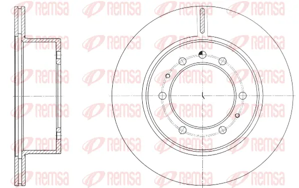 61686.10 REMSA Тормозной диск (фото 1)