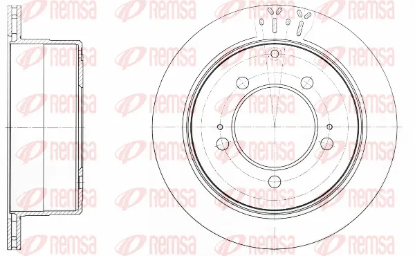 61693.10 REMSA Тормозной диск (фото 1)
