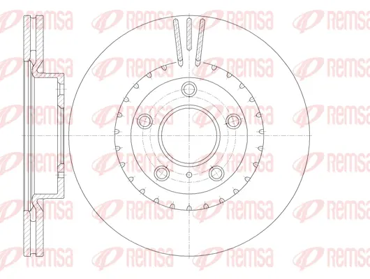 61722.10 REMSA Тормозной диск (фото 1)