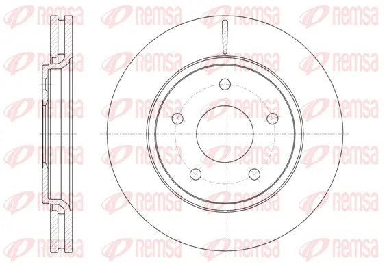 61724.10 REMSA Тормозной диск (фото 1)
