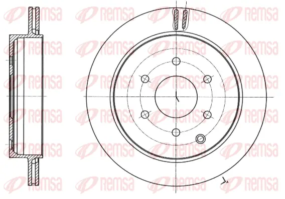 61742.10 REMSA Тормозной диск (фото 1)