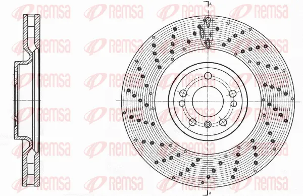 61761.10 REMSA Тормозной диск (фото 1)