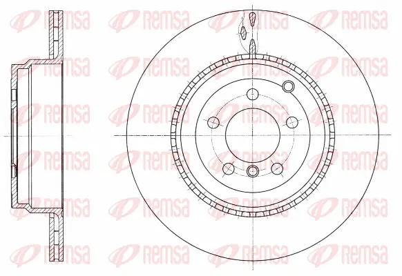 61762.10 REMSA Тормозной диск (фото 1)