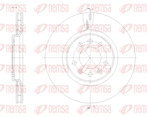 61776.10 REMSA Тормозной диск (фото 1)
