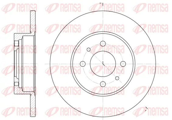 6180.00 REMSA Тормозной диск (фото 1)