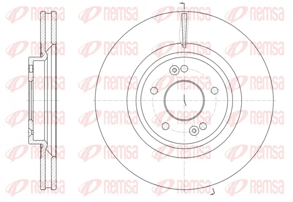 61824.10 REMSA Тормозной диск (фото 1)
