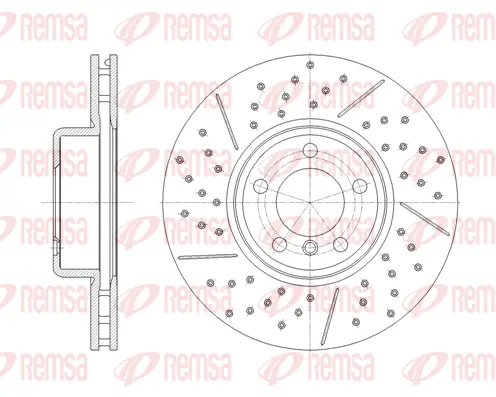 61843.10 REMSA Тормозной диск (фото 1)