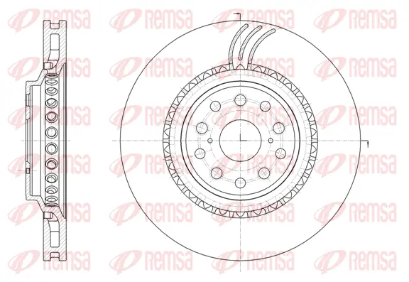 61878.10 REMSA Тормозной диск (фото 1)