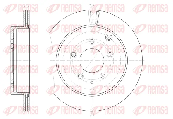 61882.10 REMSA Тормозной диск (фото 1)