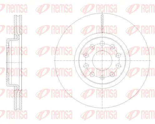 61902.10 REMSA Тормозной диск (фото 1)