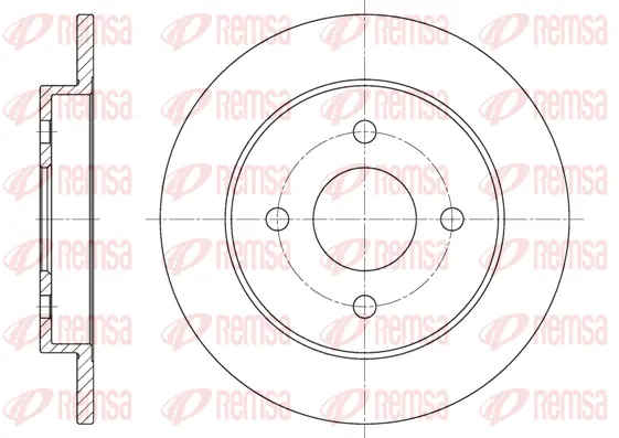 61928.00 REMSA Тормозной диск (фото 1)