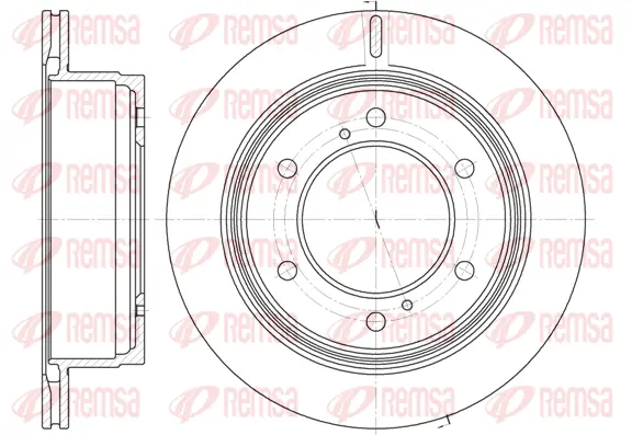 61929.10 REMSA Тормозной диск (фото 1)