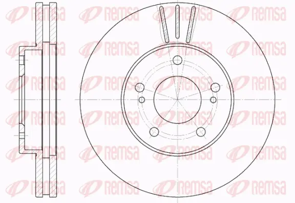 61935.10 REMSA Тормозной диск (фото 1)