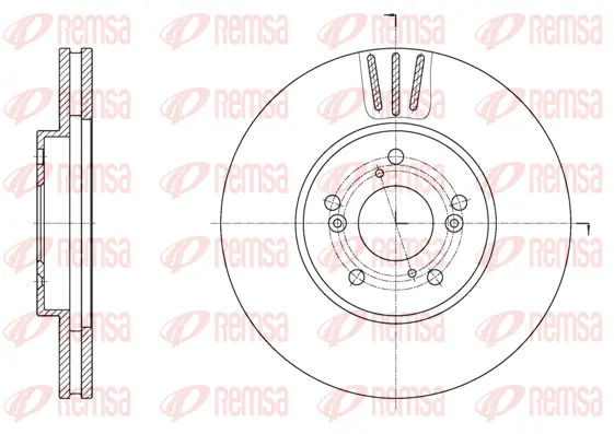61942.10 REMSA Тормозной диск (фото 1)
