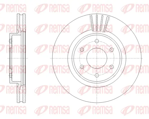 61963.10 REMSA Тормозной диск (фото 1)