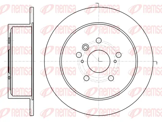61969.00 REMSA Тормозной диск (фото 1)