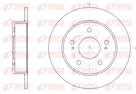 61979.00 REMSA Тормозной диск (фото 1)