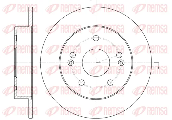 61981.00 REMSA Тормозной диск (фото 1)