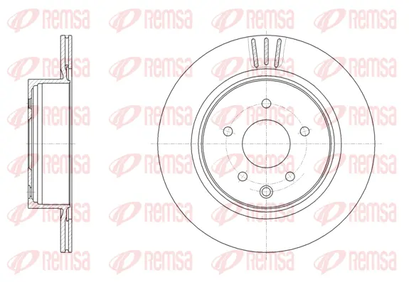 61991.10 REMSA Тормозной диск (фото 1)