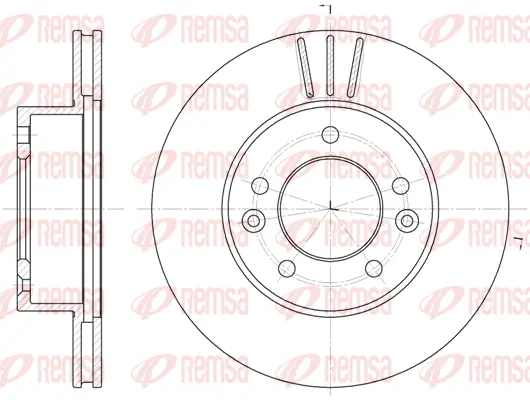 61996.10 REMSA Тормозной диск (фото 1)