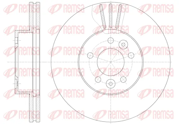 62014.10 REMSA Тормозной диск (фото 1)
