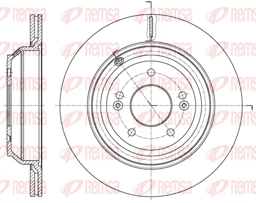 62068.10 REMSA Тормозной диск (фото 1)