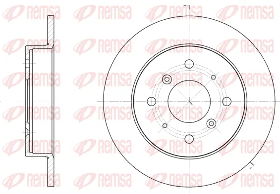 6208.00 REMSA Тормозной диск (фото 1)