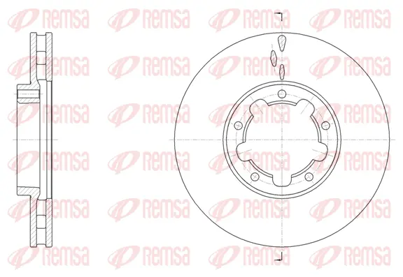 62091.10 REMSA Тормозной диск (фото 1)