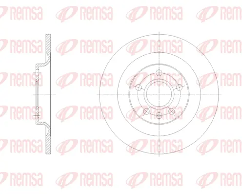 62105.00 REMSA Тормозной диск (фото 1)