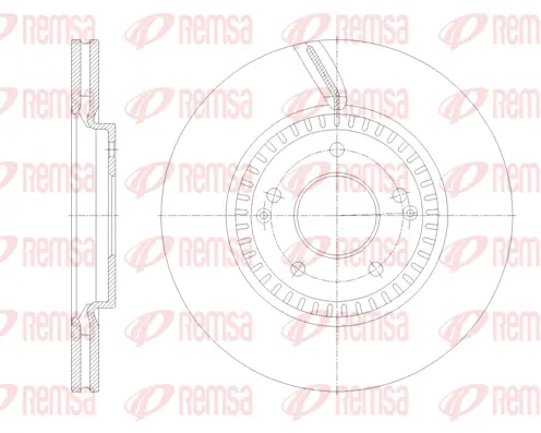 62115.10 REMSA Тормозной диск (фото 1)