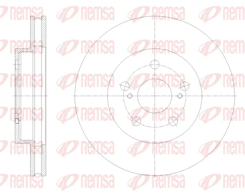 62125.10 REMSA Тормозной диск (фото 1)