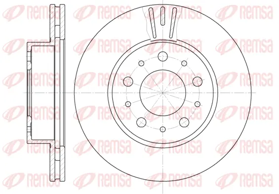 6231.10 REMSA Тормозной диск (фото 1)