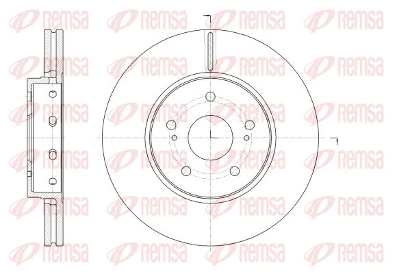 62513.10 REMSA Тормозной диск (фото 1)