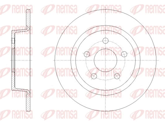 62520.00 REMSA Тормозной диск (фото 1)