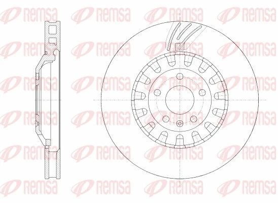 62562.10 REMSA Тормозной диск (фото 1)