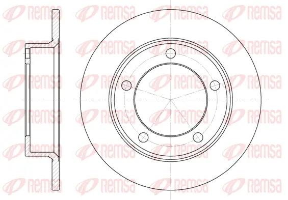 6257.00 REMSA Тормозной диск (фото 1)