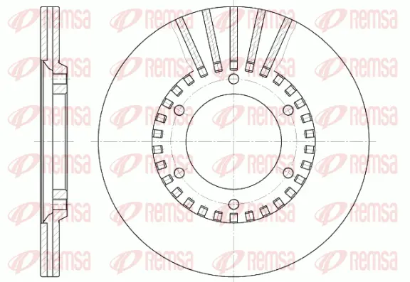 6337.10 REMSA Тормозной диск (фото 1)