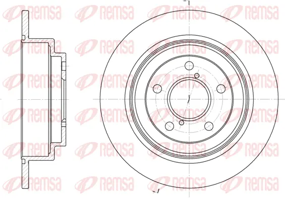 6398.00 REMSA Тормозной диск (фото 1)