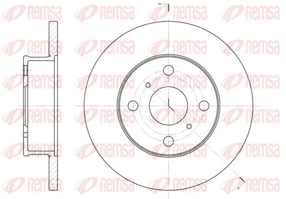 6401.00 REMSA Тормозной диск (фото 1)