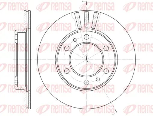 6408.10 REMSA Тормозной диск (фото 1)