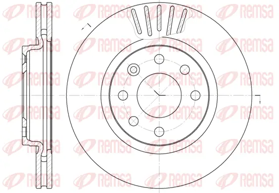 6412.10 REMSA Тормозной диск (фото 1)