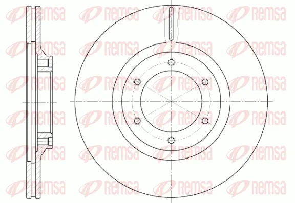 6434.10 REMSA Тормозной диск (фото 1)