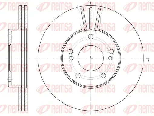 6474.10 REMSA Тормозной диск (фото 1)