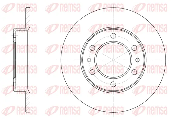 6505.00 REMSA Тормозной диск (фото 1)