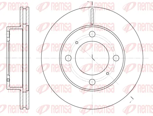 6539.10 REMSA Тормозной диск (фото 1)