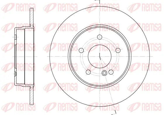 6555.00 REMSA Тормозной диск (фото 1)