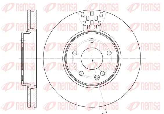 6556.10 REMSA Тормозной диск (фото 1)