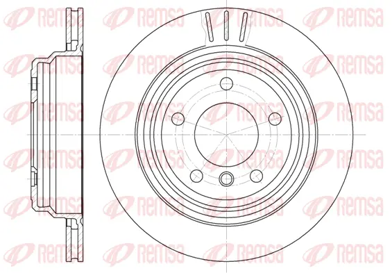 6588.10 REMSA Тормозной диск (фото 1)